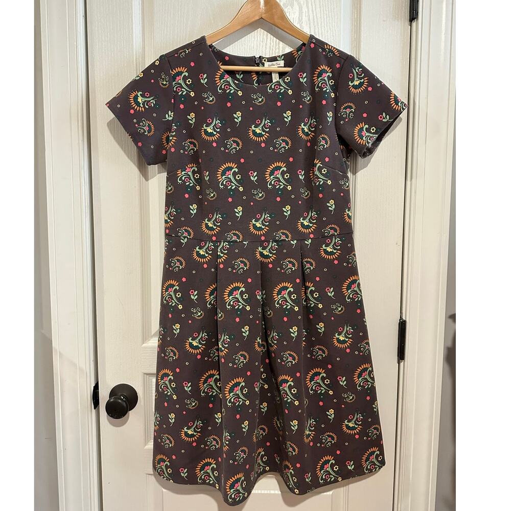 Women's Matilda Jane Large Dress Maja Ponte Brown Floral Paisley Friends Forever